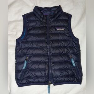 Patagonia Toddler Navy Quilted Down Vest